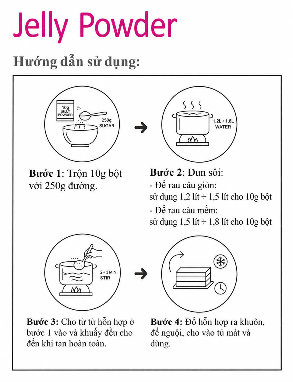 Bột Rau Câu Dẻo Jelly Powder Topping Trà Sữa | Giòn Dai Chuẩn Vị Bột Rau Câu Dẻo Jelly Powder Topping Trà Sữa | Giòn Dai Chuẩn Vị
