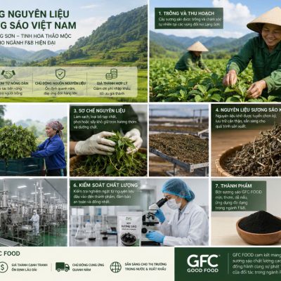 Quá trình sản xuất sương sáo Việt Nam
