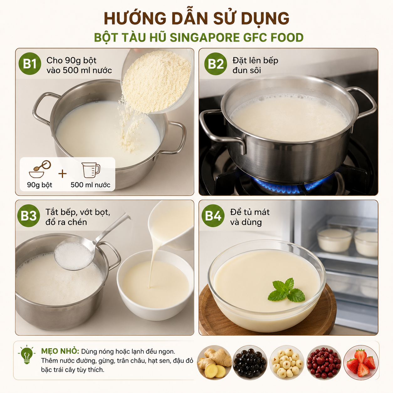 Tiện lợi, dễ chế biến
